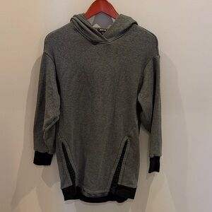 MICHI Heather Gray Long Hoodie